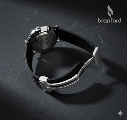 Men’s Slim Luxury Watch | Black & Silver Balloon Universe Point